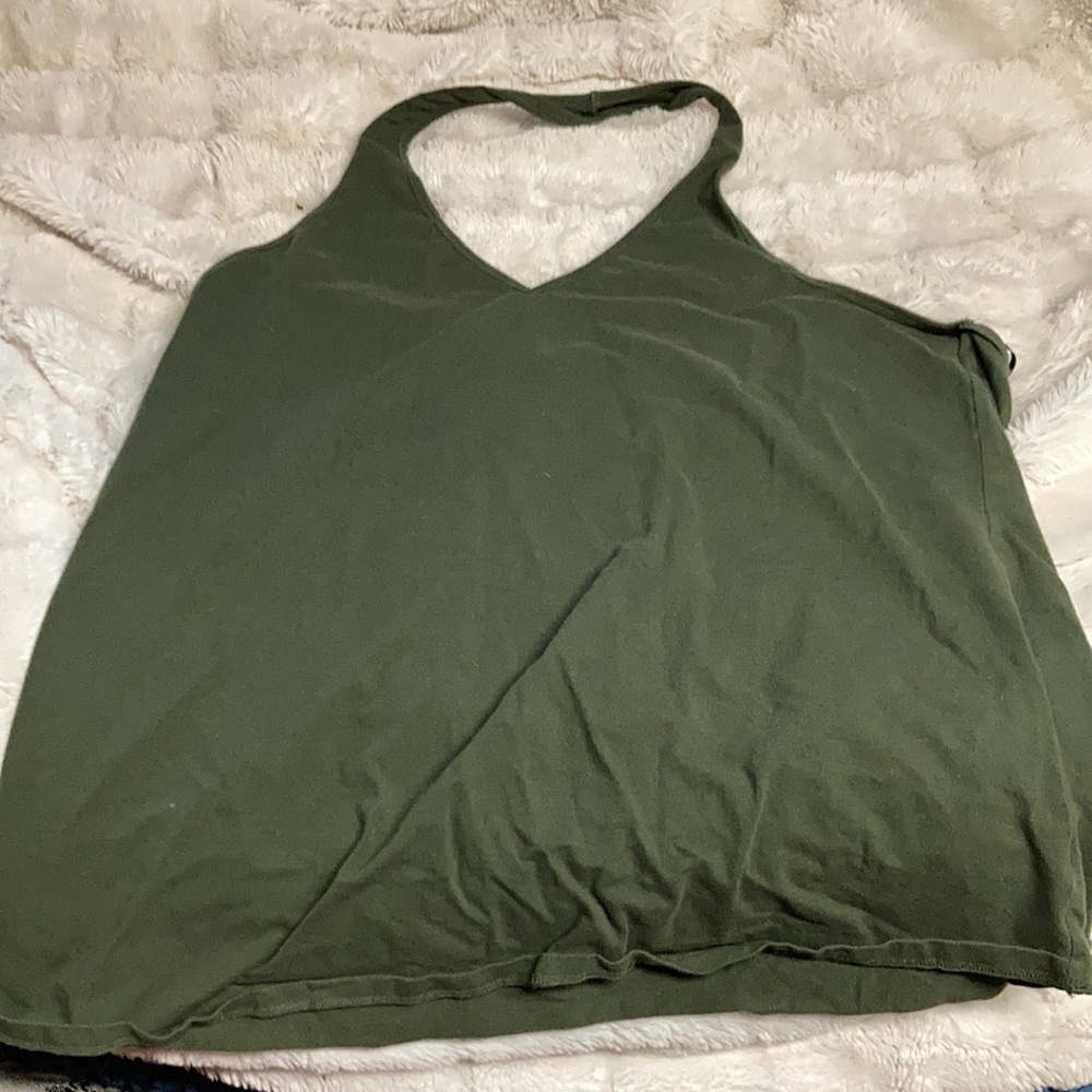 Torrid size 4 olive halter top